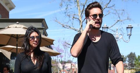 *EXCLUSIVE* Kourtney Kardashian and Scott Disick seem a bit distant at lunch