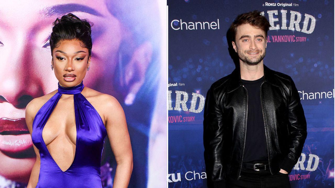 split of Megan Thee Stallion, Daniel Radcliffe.