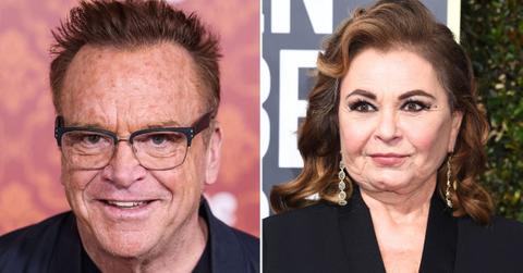 photo of Tom Arnold and Roseanne Barr