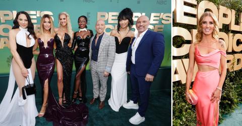 chrishell stause poses with selling sunset cast pcas enemy nicole young photos