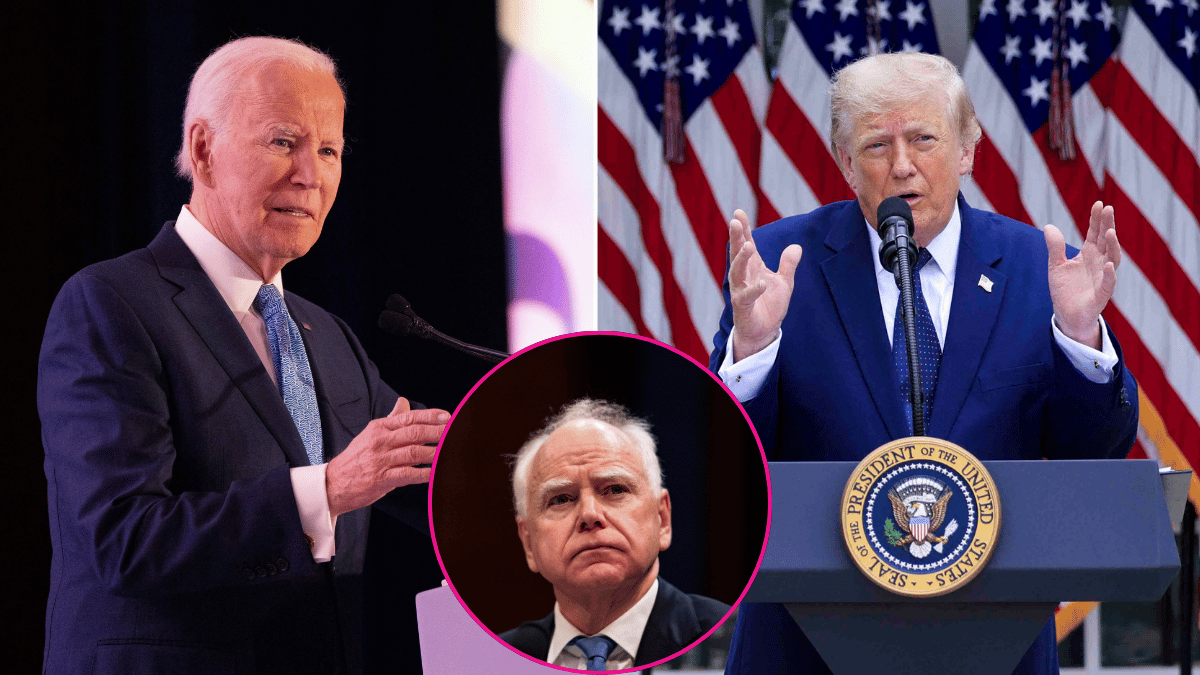 Joe Biden; Tim Walz; Donald Trump