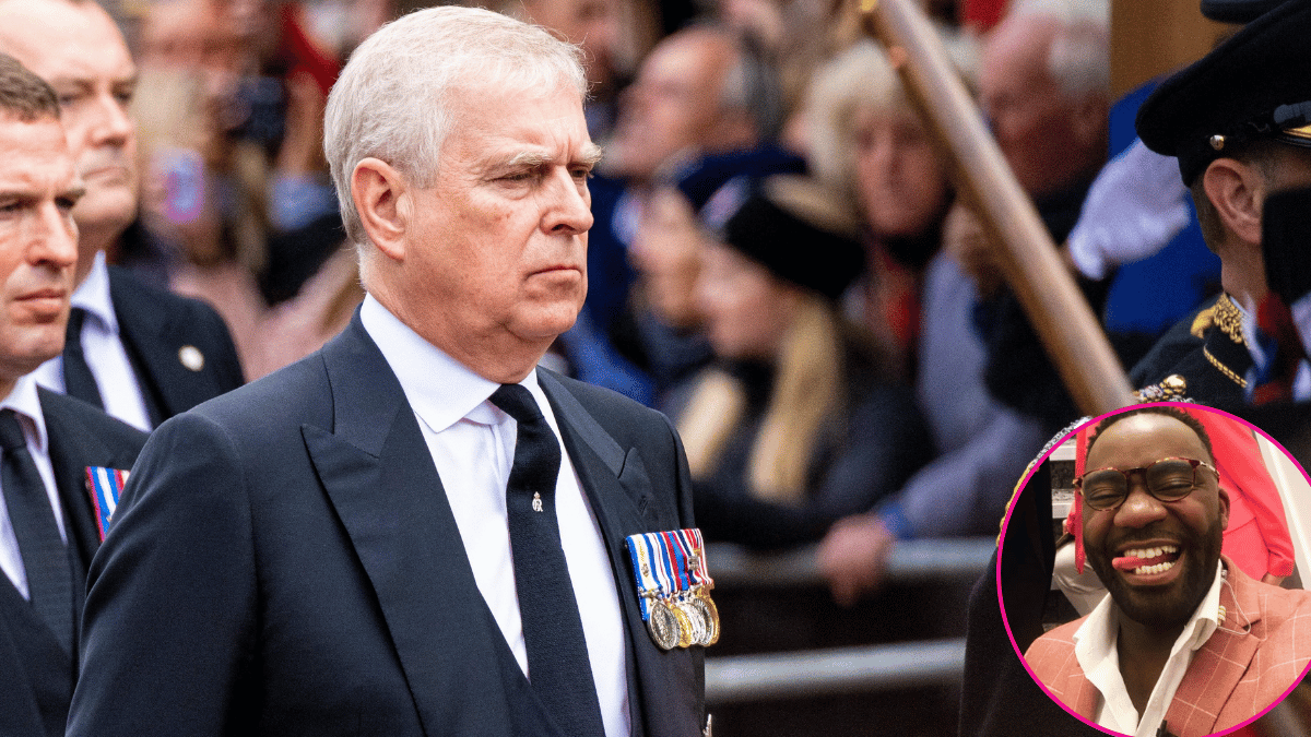 Image of Andrew Lownie accused ex-Prince Andrew of 'grinding himself' into a flight attendant's 'behind.'