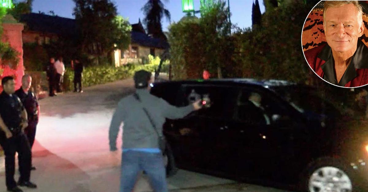 Hugh Hefner Exits The Playboy Mansion For The Last Time