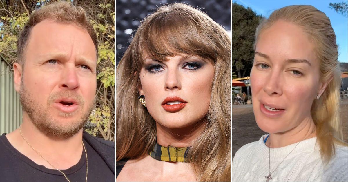 Composite photo of Spencer Pratt, Taylor Swift and Heidi Montag.