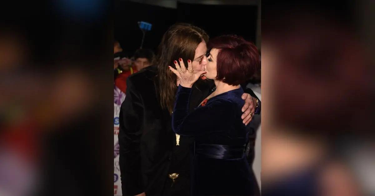 Photo of Sharon Osbourne revealed her husband asked her if she'd 'get married' again after he died.