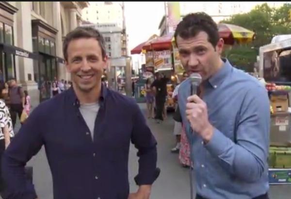 Seth Meyers and Billy Eichner