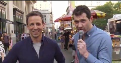 Seth Meyers and Billy Eichner