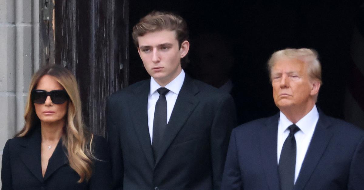 Image of Melania Trump reportedly threatened to ban Mar-a-Lago members if they are caught leaking photos of her son, Barron.