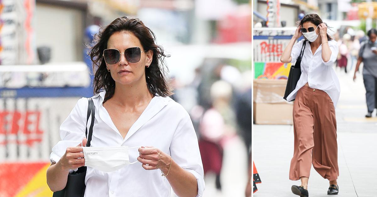 Katie Holmes Has the Ultimate Summer Bag Combo