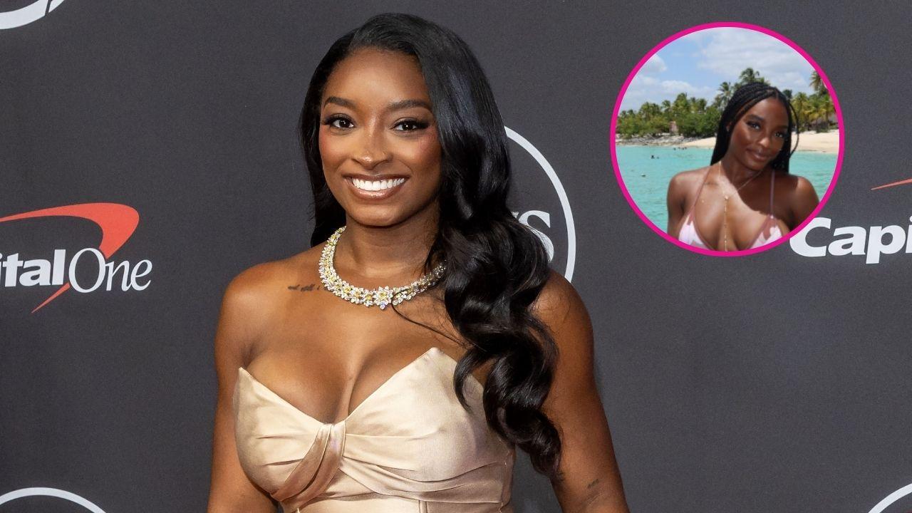 Image of Simone Biles recently vacationed in the Dominican Republic. 