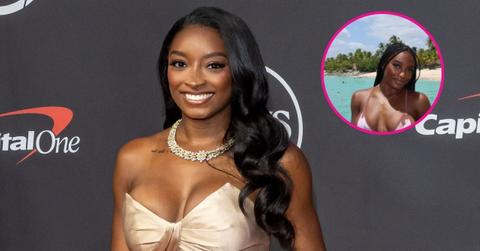 Image of Simone Biles recently vacationed in the Dominican Republic.