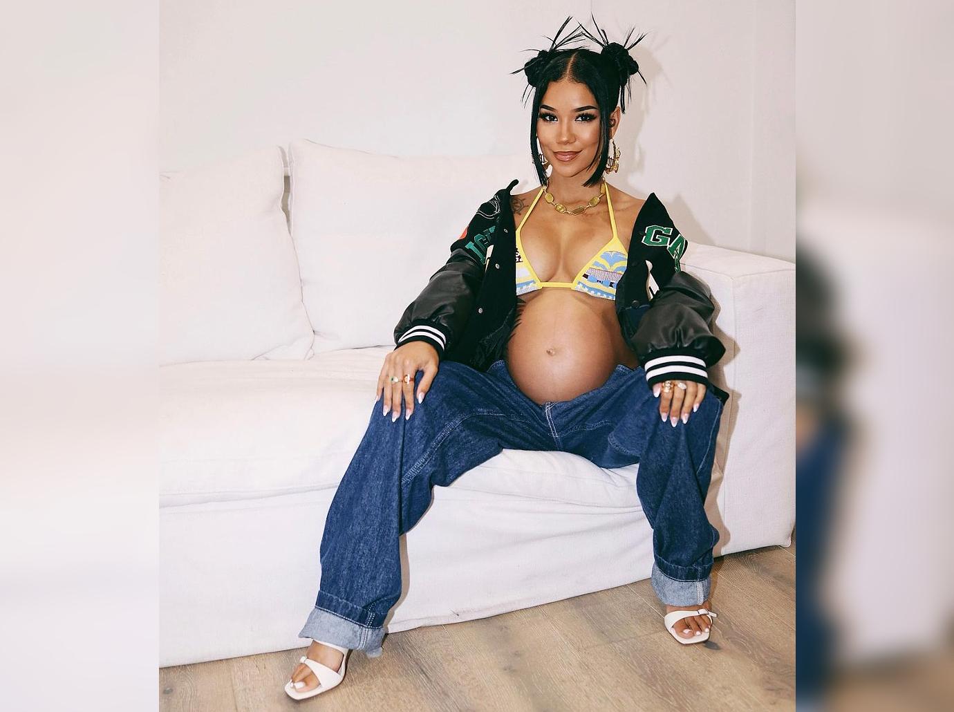 jhene aiko baby bump instagram outfit style shop