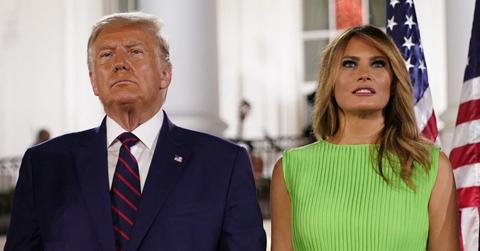 Photo of Donald Trump and Melania Trump.