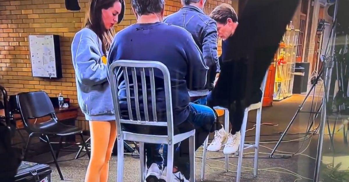 bill belichick uncomfortable jordon hudson refuses him answering question