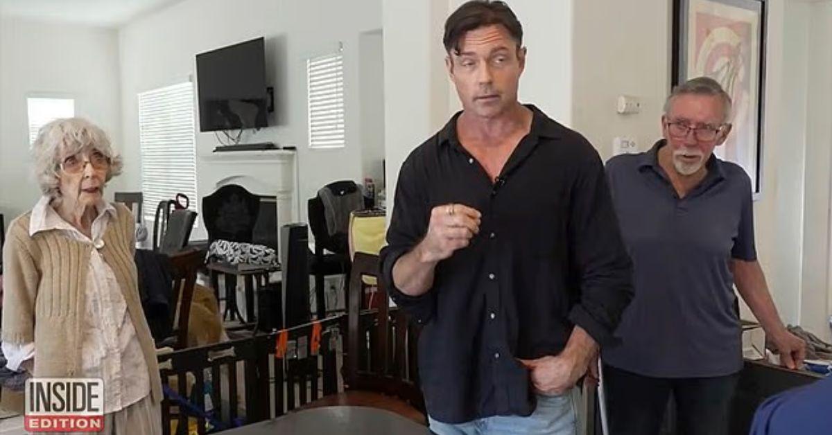 image of In September 2025, Aaron Phypers and his family gave a tour of the trashed mansion they were living in. 