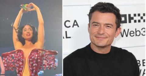 Composite photo of Katy Perrt and Orlando Bloomn