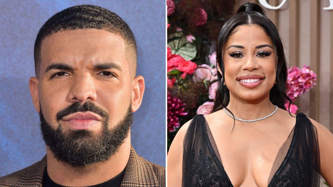 Split photo of Drake and Keshia Chanté