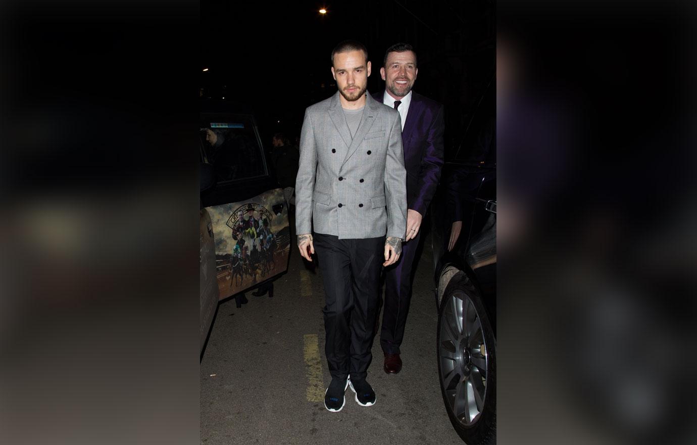 Liam Payne exits the Vogue X BAFTA party alone