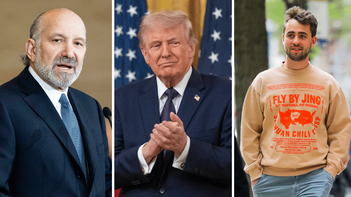 Howard Lutnick; Donald Trump;  Sam Koppelman