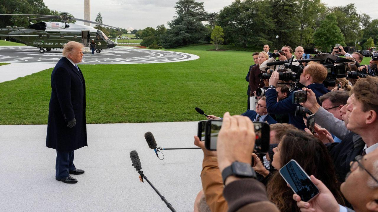 Image of The segment referenced the ongoing dispute between Donald Trump and news organizations.
