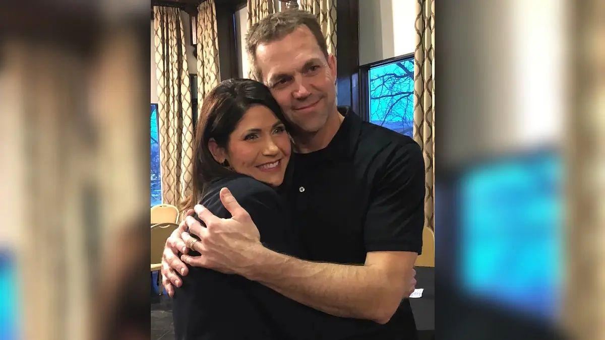 Image of Kristi Noem tied the knot with her husband, Bryon, in 1992.