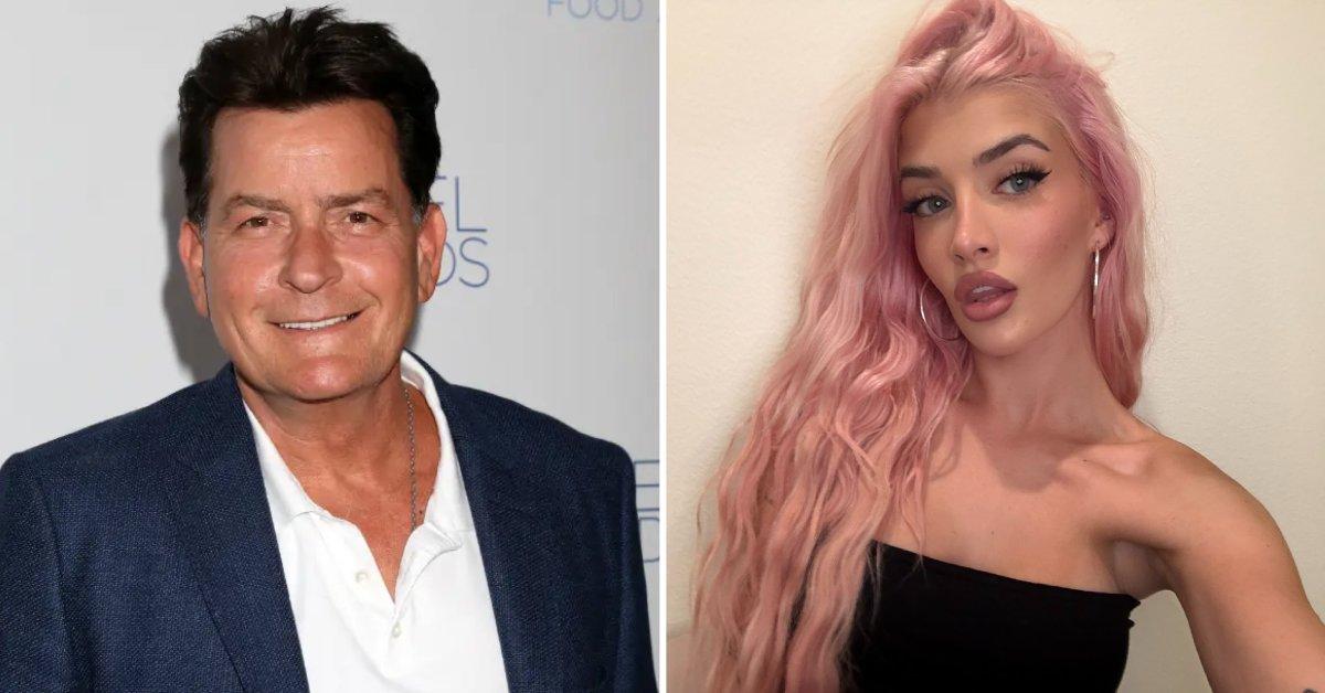 Composite photo of Charlie and Sami Sheen