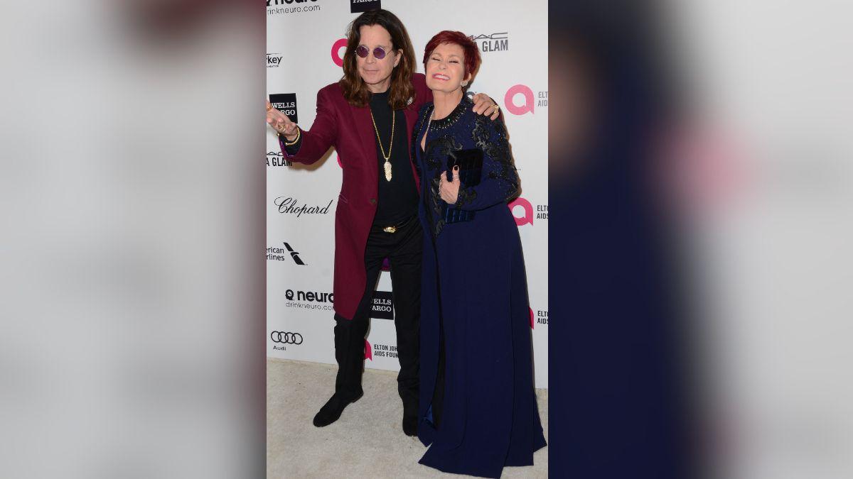 Photo of Ozzy and Sharon Osbourne.