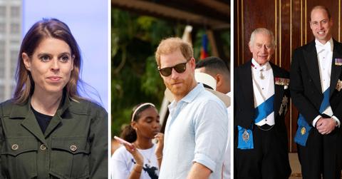 princess beatrice initiate peace prince harry prince william king charles