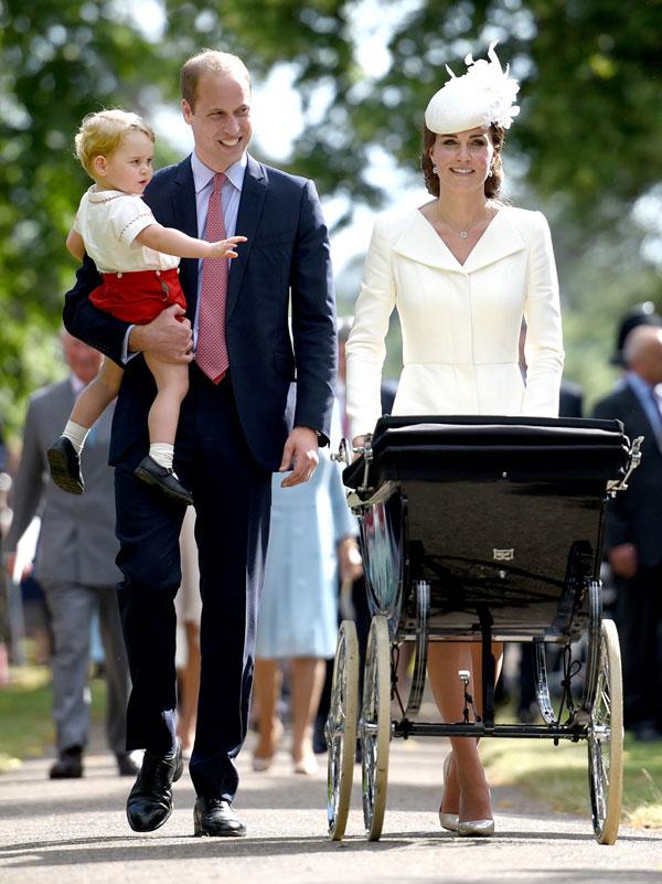 Princess chrlotte christening photos kate middleton prince george william