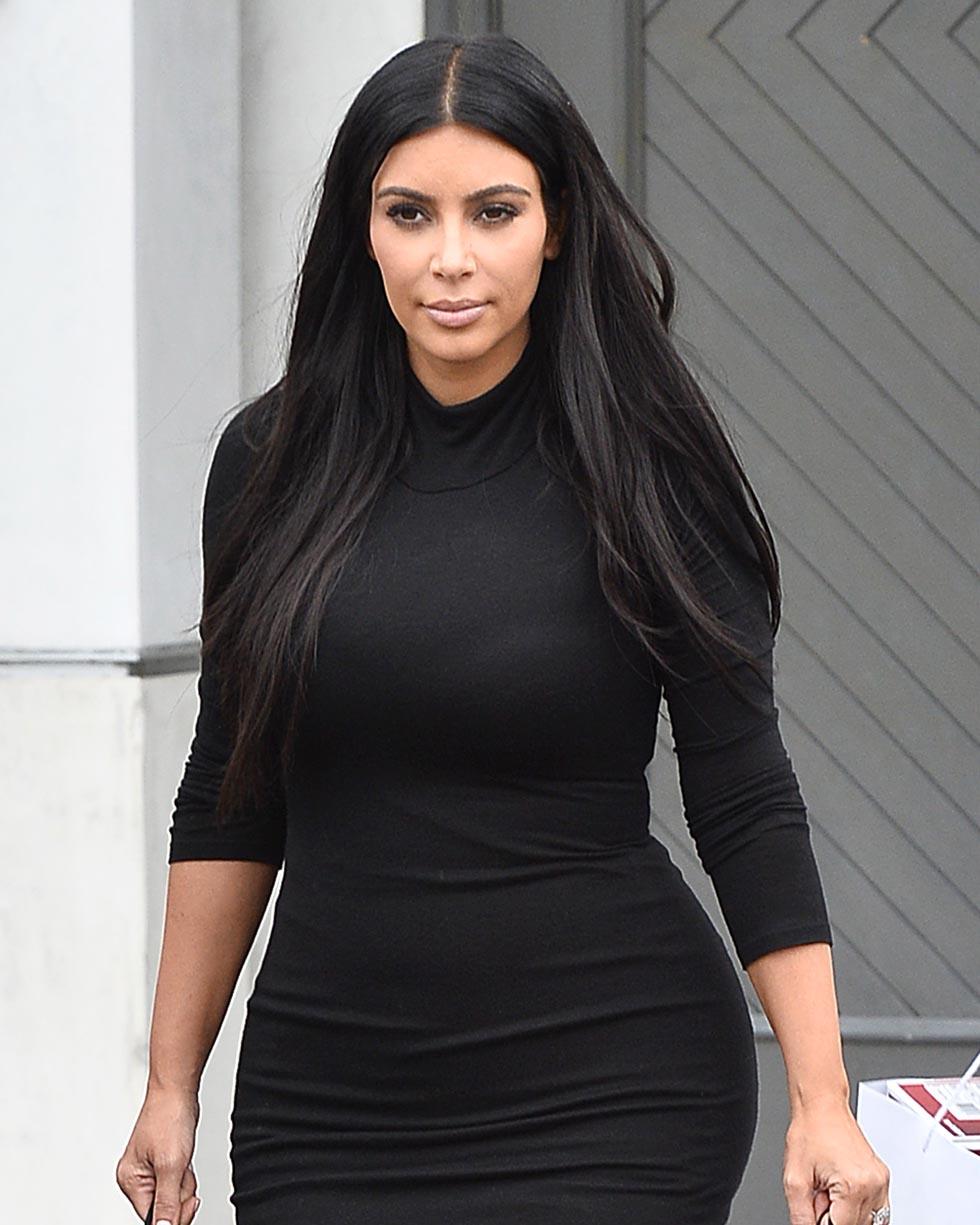 Kim Kardashian Leaves an Office in West Hollywood