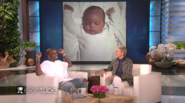 Kanye west kim kardashian baby ellen 04