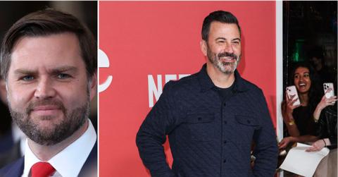 Composite photo of J.D. Vance and Jimmy Kimmel