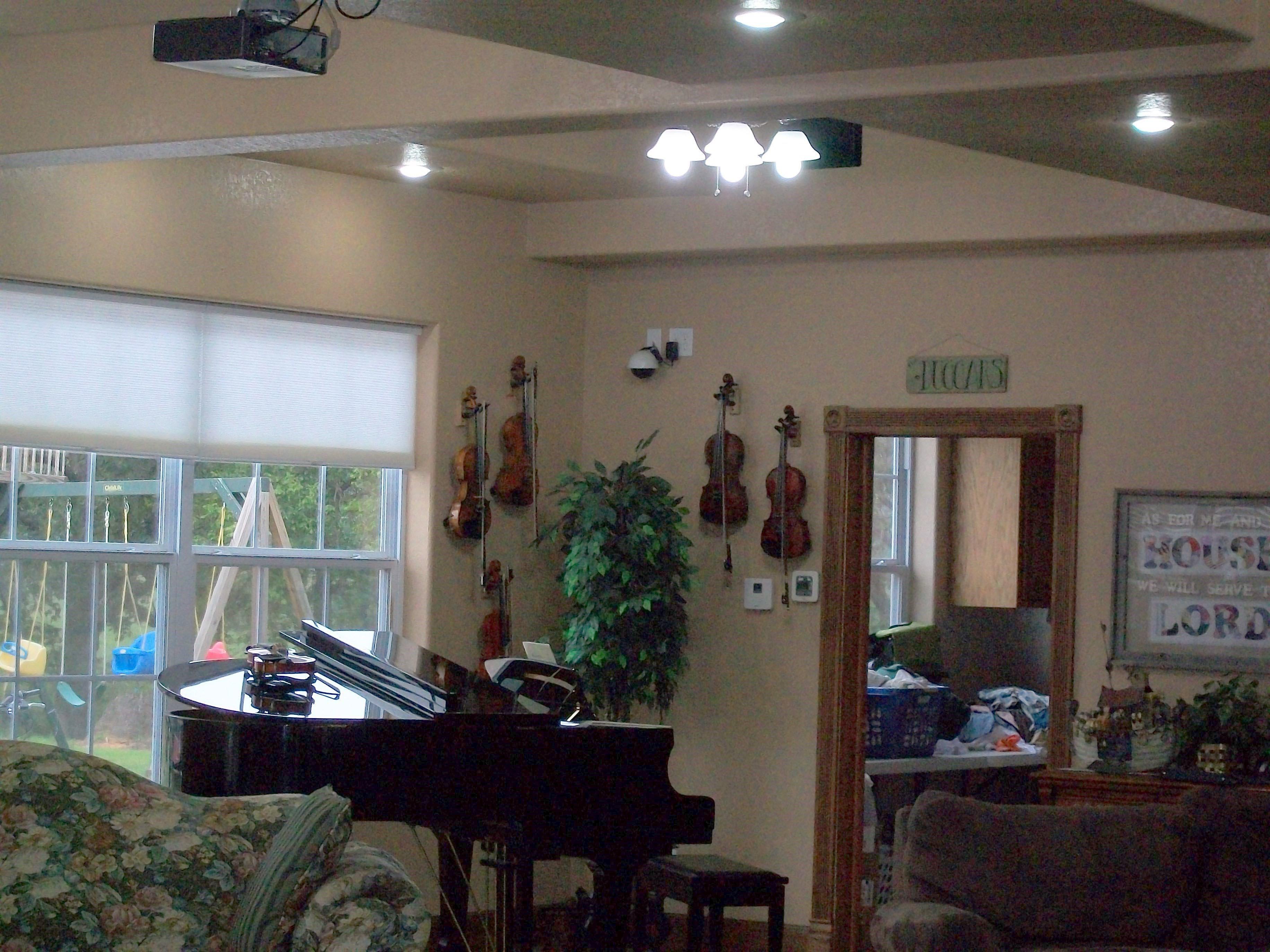 The Duggar home music room in Little Rock, Arkansashouse