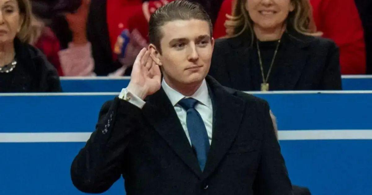 image of Rumors swirled earlier this year that Barron Trump told Joe Biden to 'go f--- himself' at his father's inauguration.