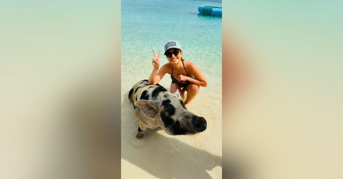 lainey wilson bahamas getaway photos