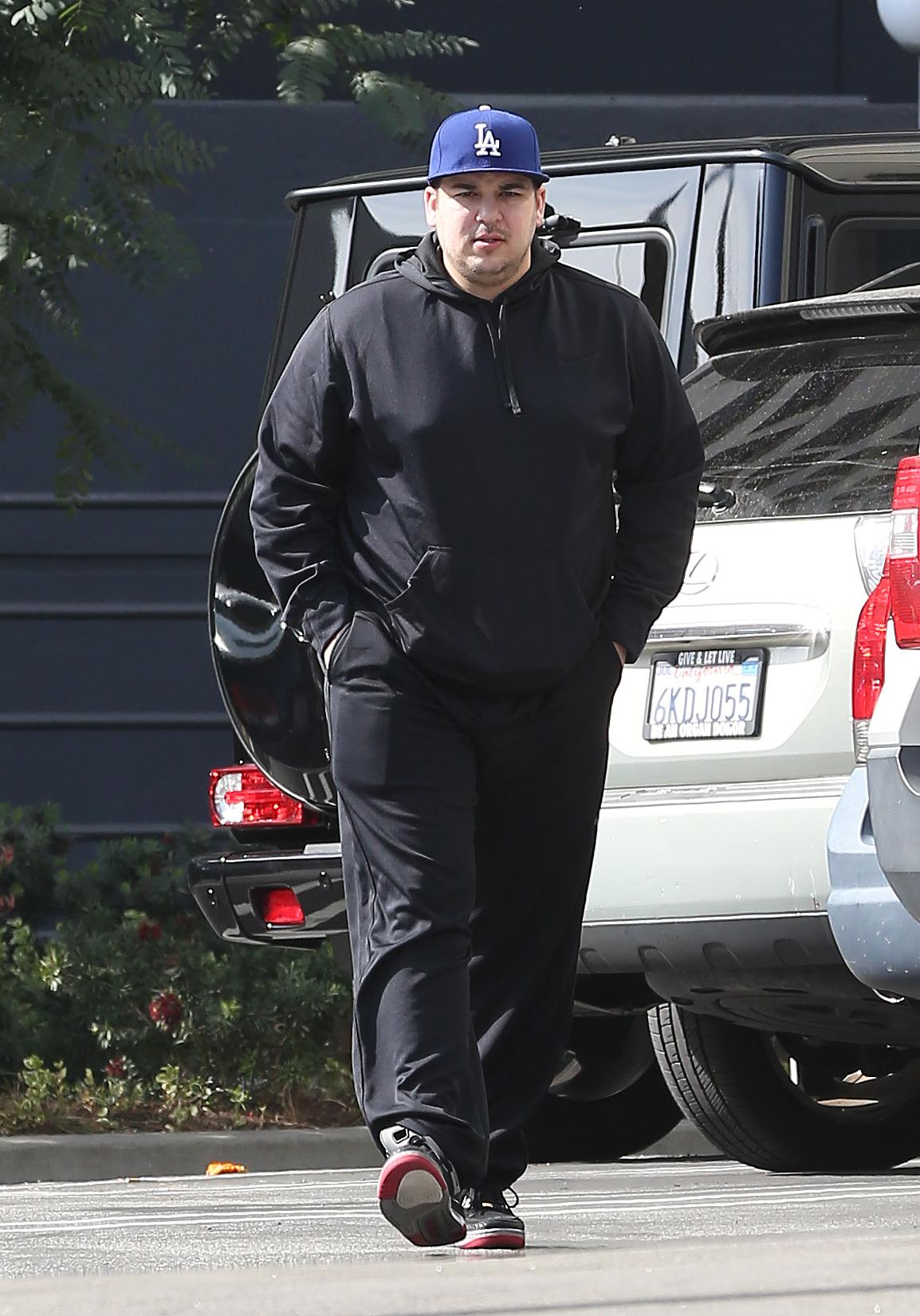 EXCLUSIVE: Rob Kardashian has a meeting in Los Angeles after he hits the gym