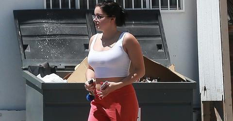 *EXCLUSIVE* Ariel Winter shows off some skin while running errands