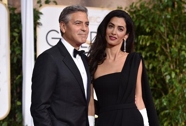 George clooney golden globes amal pp