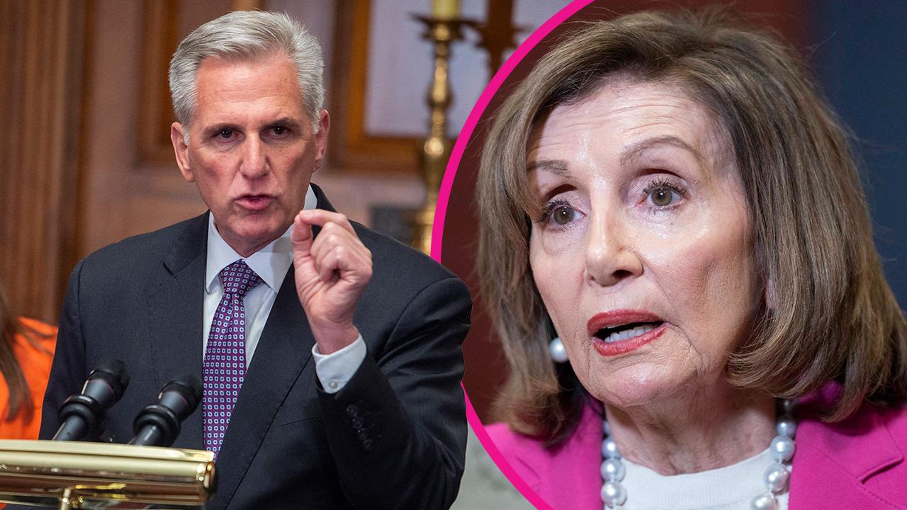 Composite photo of Kevin McCarthy and Nancy Pelosi.