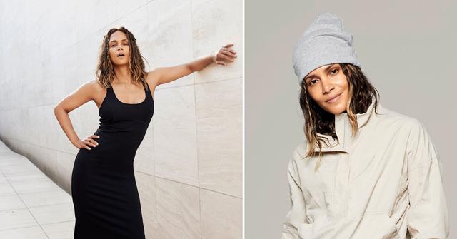 halle berry models for sweaty betty