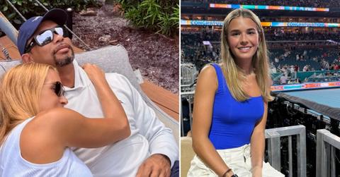 image split of kai trump, Vanessa trump and tiger woods