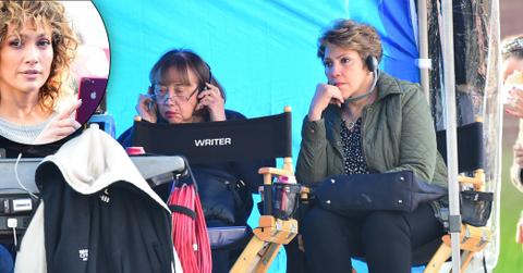 *EXCLUSIVE* Jennifer Lopez’s mother watches her daughter in action on the set of “Shades of Blue”