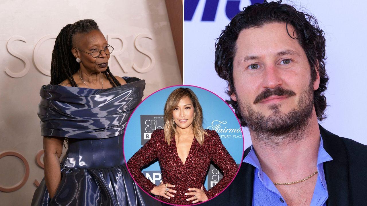 Image of Whoopi Goldberg, Carrie An Inaba and Val Chmerkovskiy 