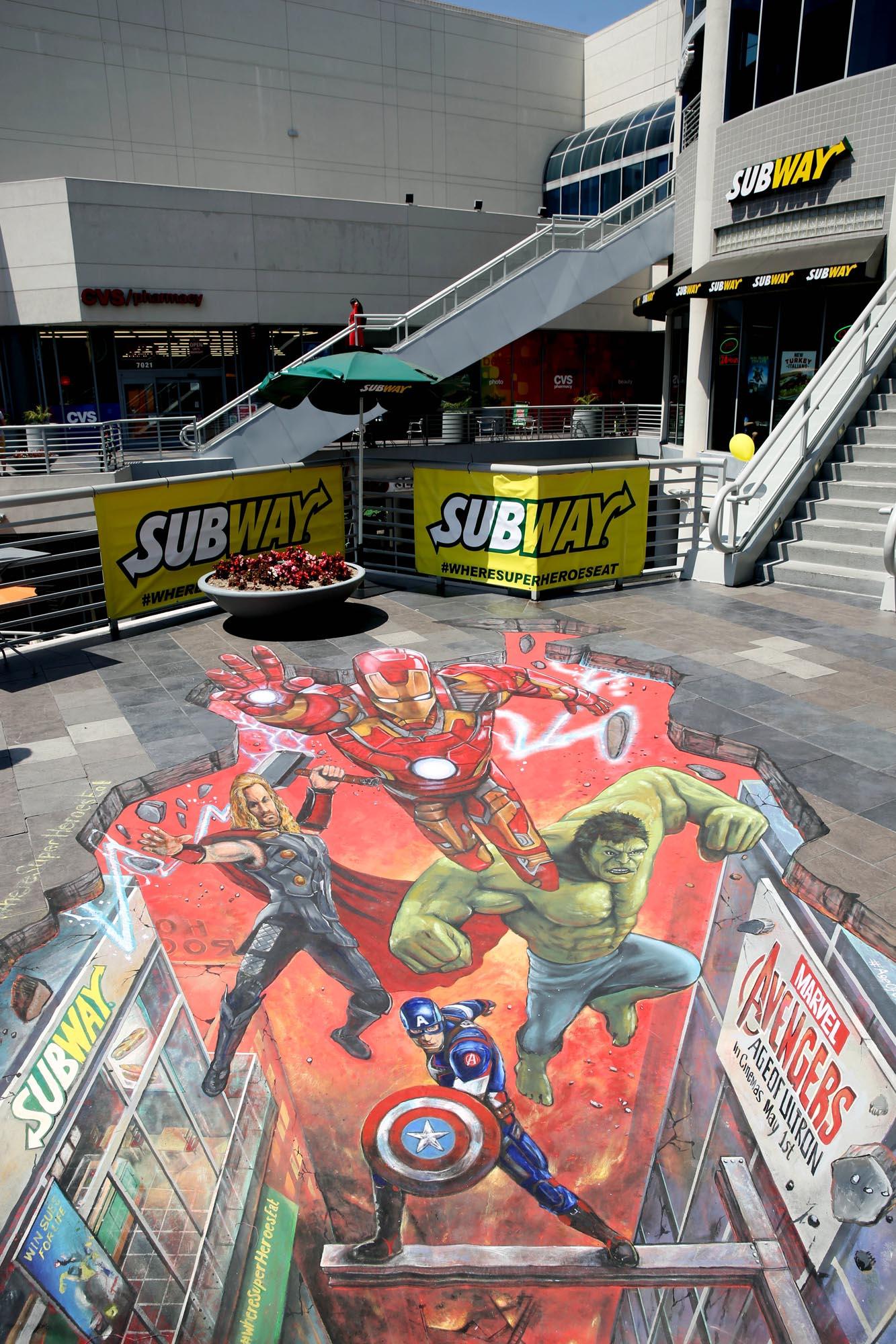 Subway Avengers Street Art