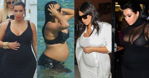 Kim kardashian weight gain pregnancy baby