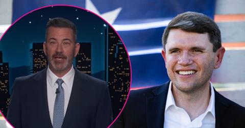 Composite photo of Jimmy Kimmel and James Talarico.