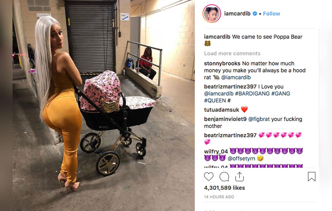 Cardi b baby first time since nicki minaj fight 4