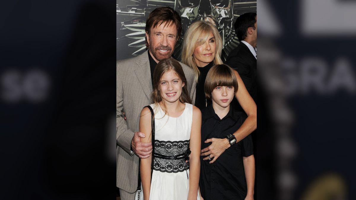 image of chuck Norris and family