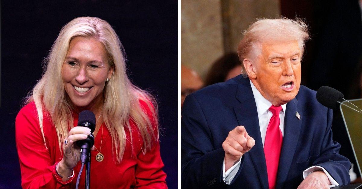 image of Marjorie Taylor Greene supported Donald Trump during the 2024 presidential campaign.