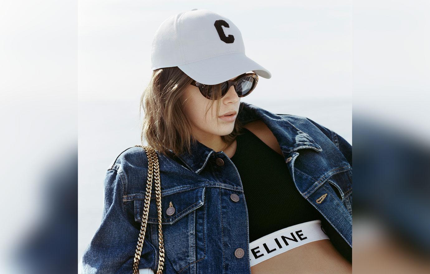 kaia gerber models new celine campaign